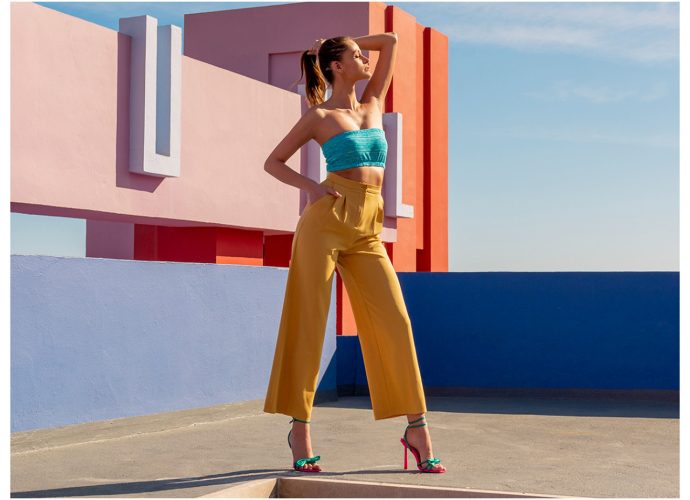 Eleganckie spodnie damskie w modnych kolorach w hurtowni online