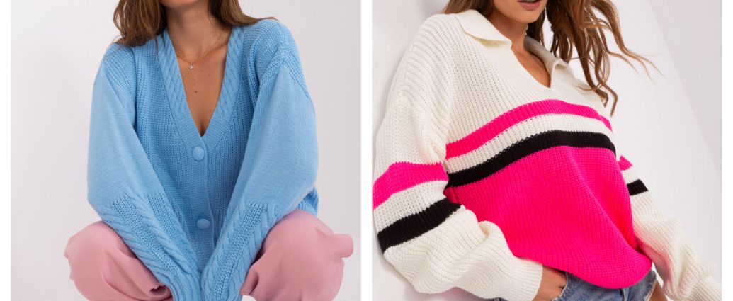 Hurtownia swetrów damskich oferuje modele na guziki